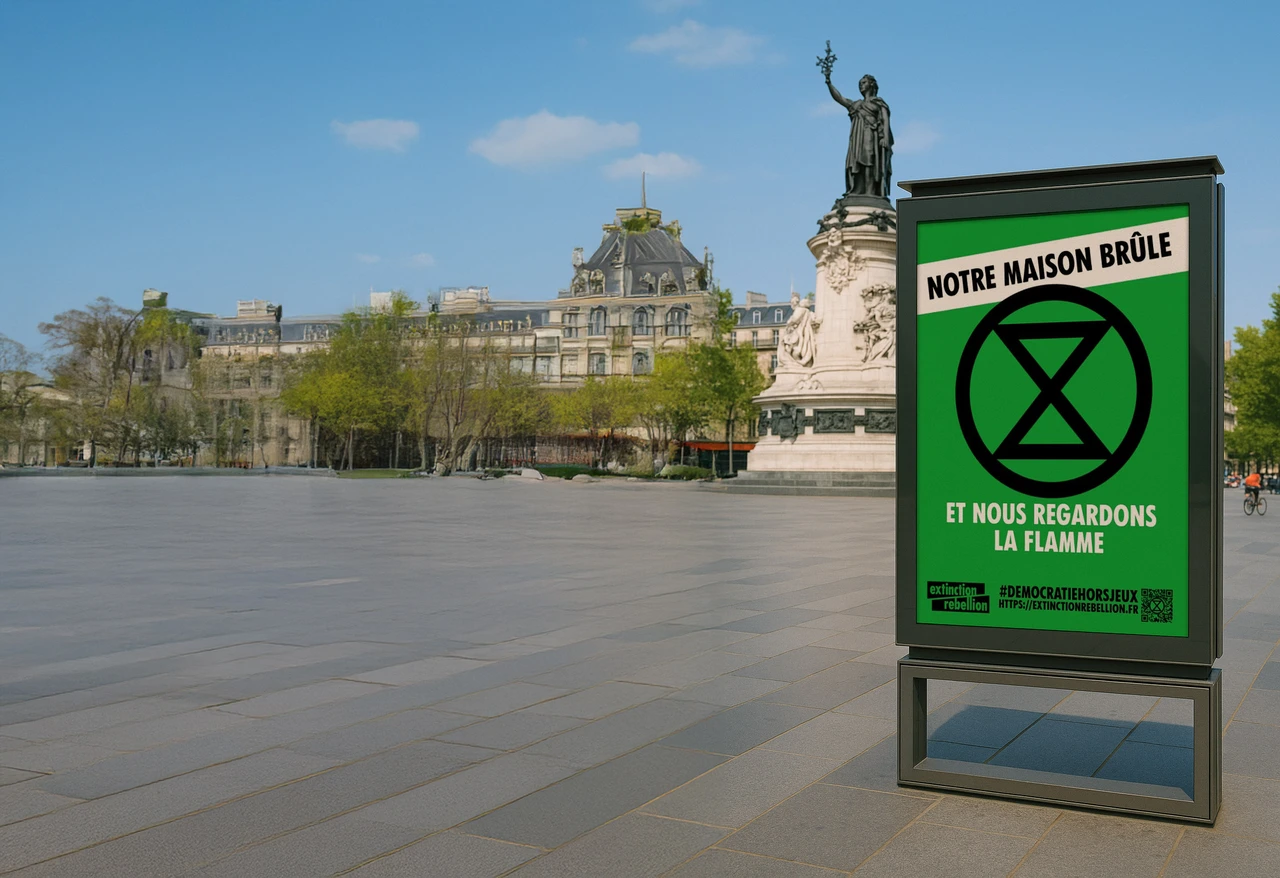 Mockup Illustration with XR Poster